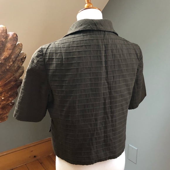 50’s Lillie Rubin Brown Pleats Shirt - Picture 3 of 9